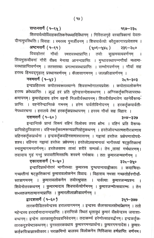 Kumarasambhava Mahakavyam (Kavya)